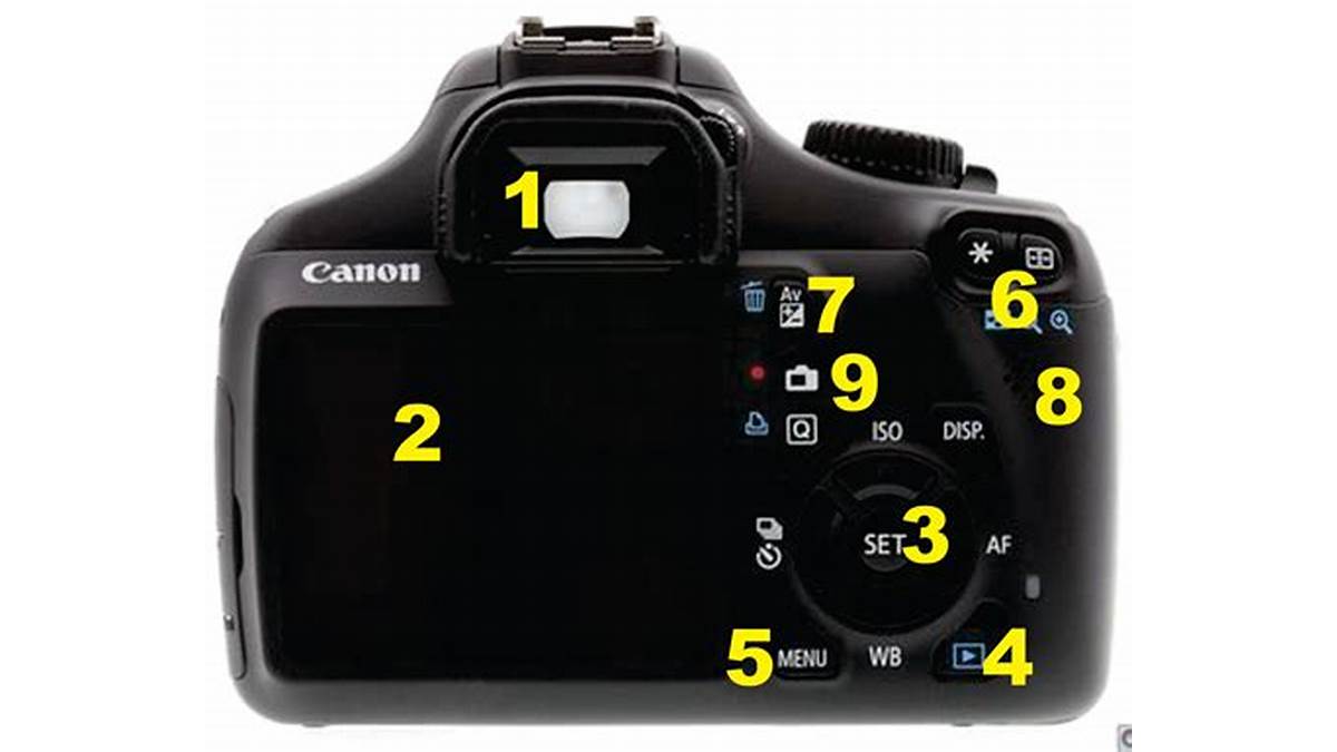 Wheel Dial Pada Kamera Canon EOS 1100D